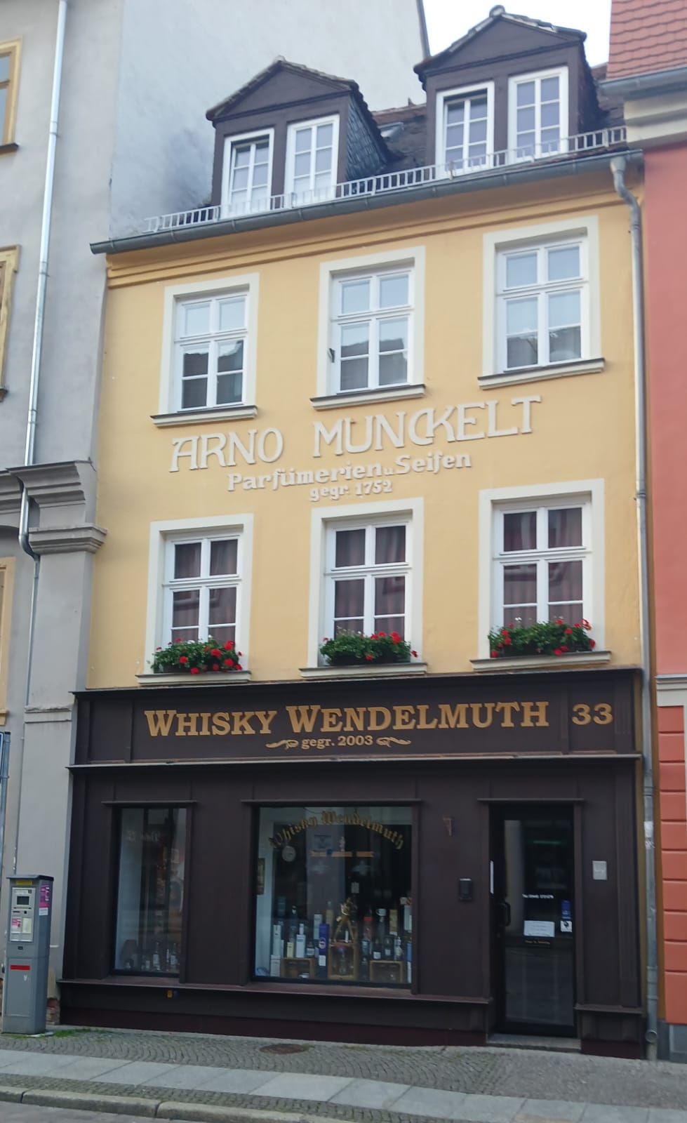 Whisky Wendelmuth – Ladengeschäft in der Marienstraße 33, Naumburg